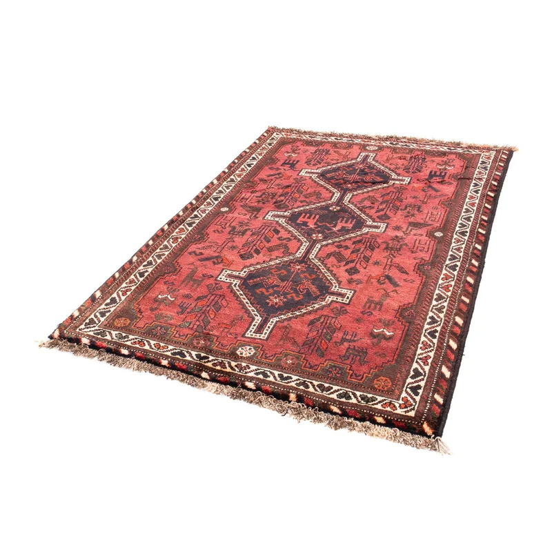 Shiraz Teppich 112x160cm - Perserteppich - rot