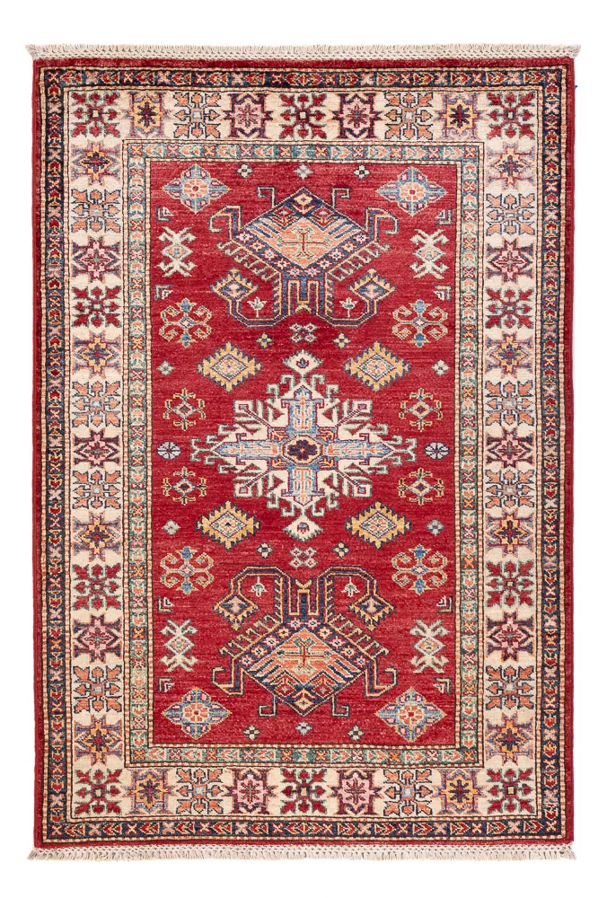 Kazak Teppich 101x148cm - Orientteppich - rot