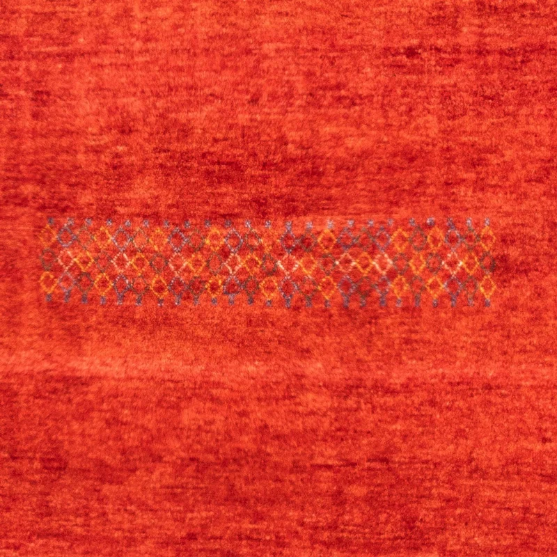 Gabbeh Persisch Teppich 101x145cm - Perserteppich Wollteppich - rot