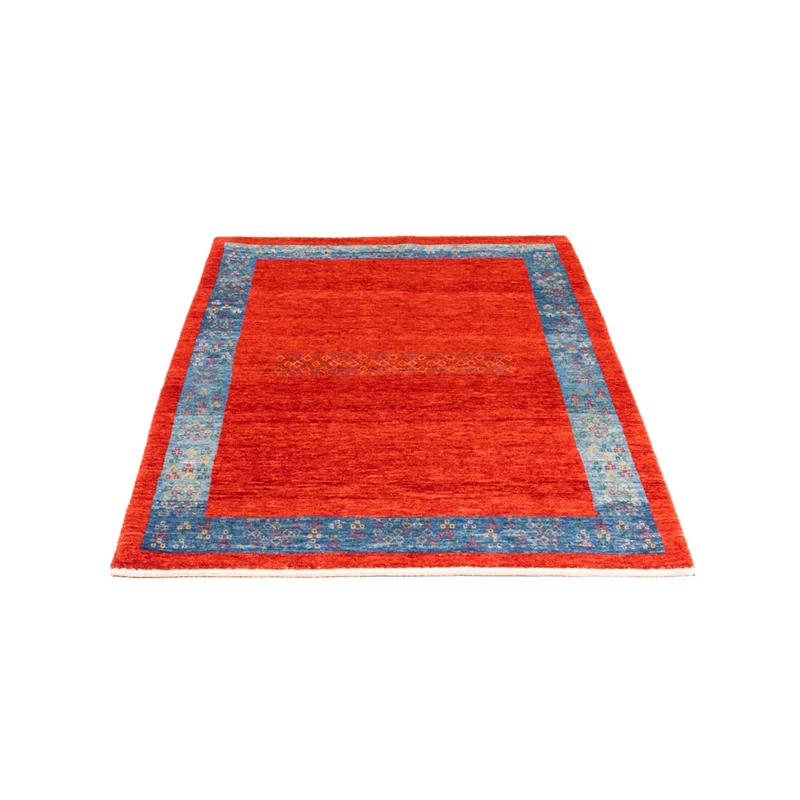 Gabbeh Persisch Teppich 101x145cm - Perserteppich Wollteppich - rot