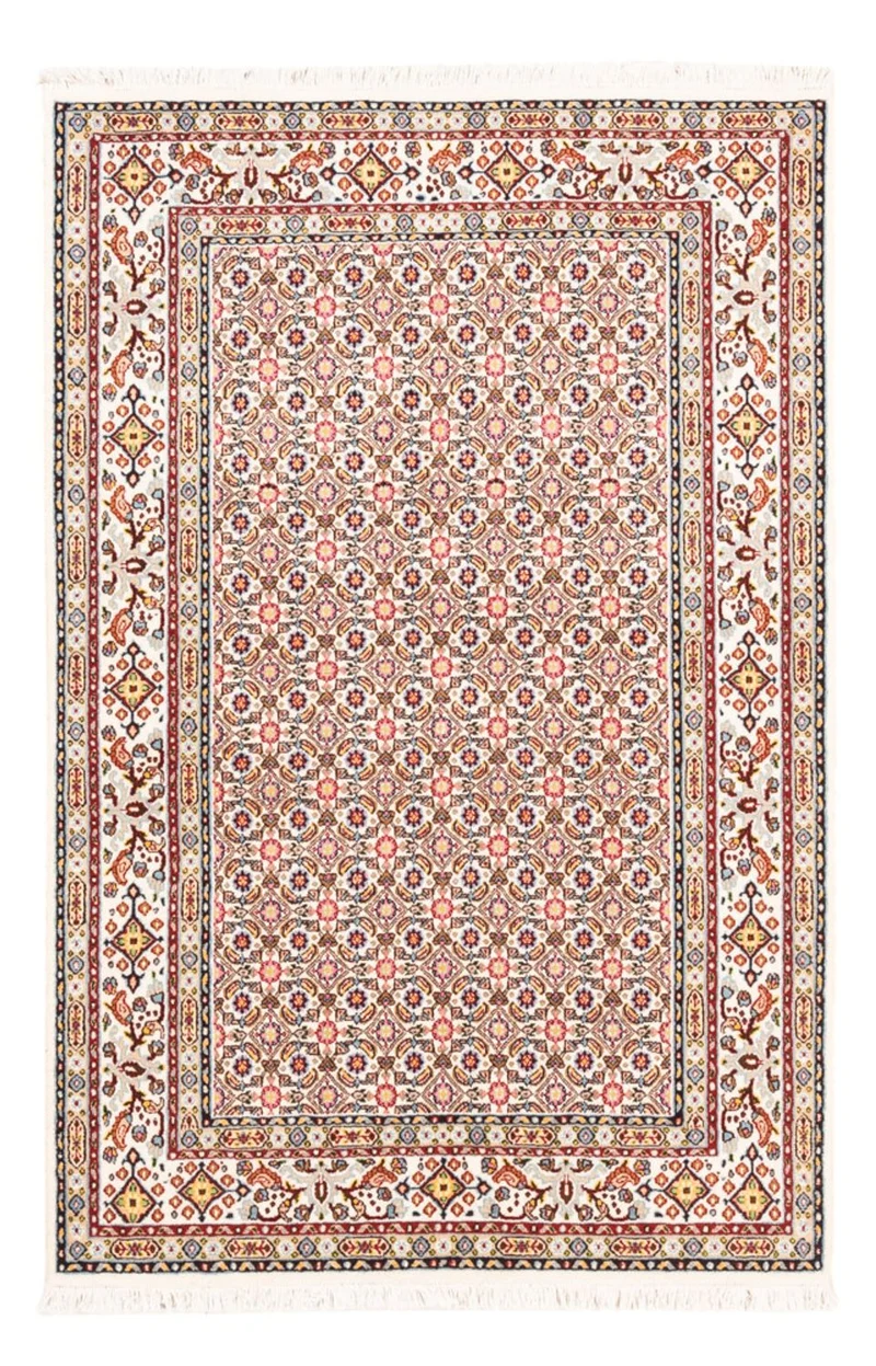 Moud Teppich 99x145cm - Perserteppich - beige