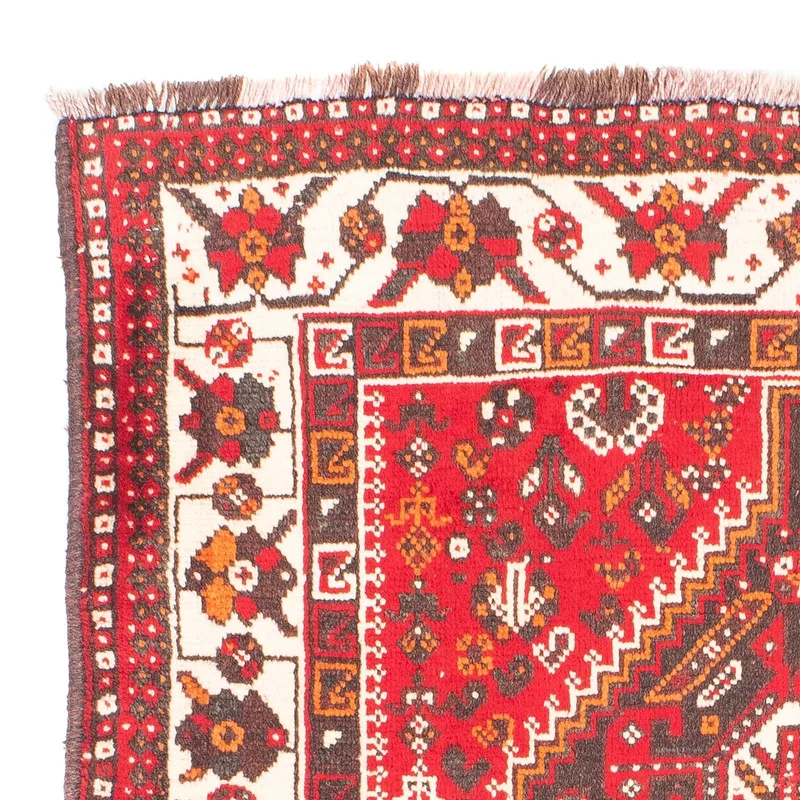 Shiraz Teppich 112x160cm - Perserteppich - dunkelrot