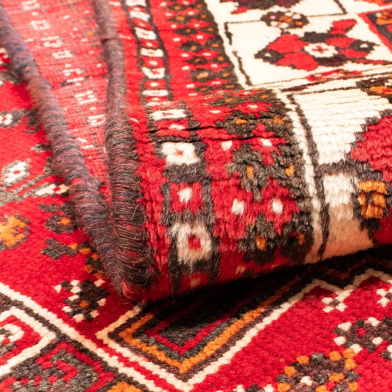 Shiraz Teppich 112x160cm - Perserteppich - dunkelrot
