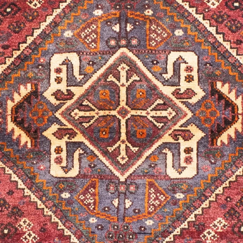 Shiraz Teppich 110x160cm - Perserteppich - dunkelrot
