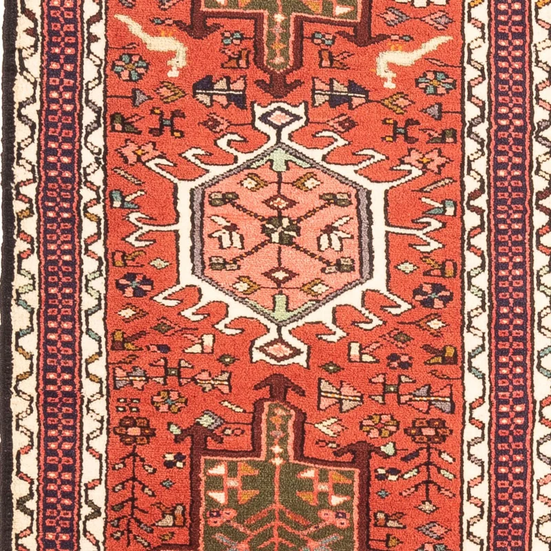 Qaraja Teppich 70x303cm - Perserteppich - rot