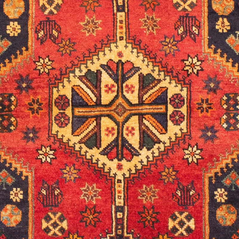 Shiraz Teppich 116x170cm - Perserteppich - dunkelrot