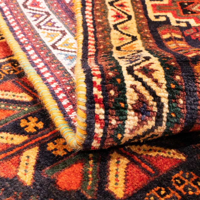 Shiraz Teppich 116x170cm - Perserteppich - dunkelrot