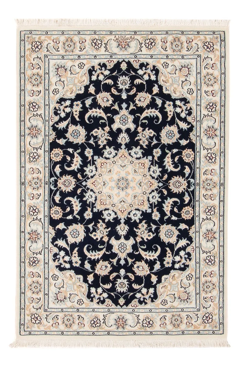 Nain - 6La Teppich 80x120cm - Perserteppich - dunkelblau
