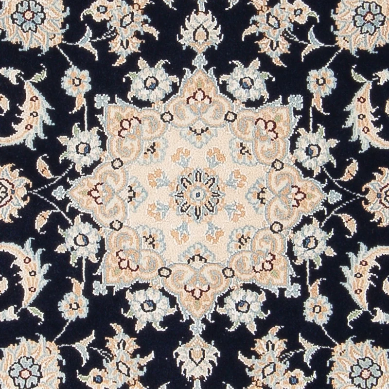 Nain - 6La Teppich 80x120cm - Perserteppich - dunkelblau