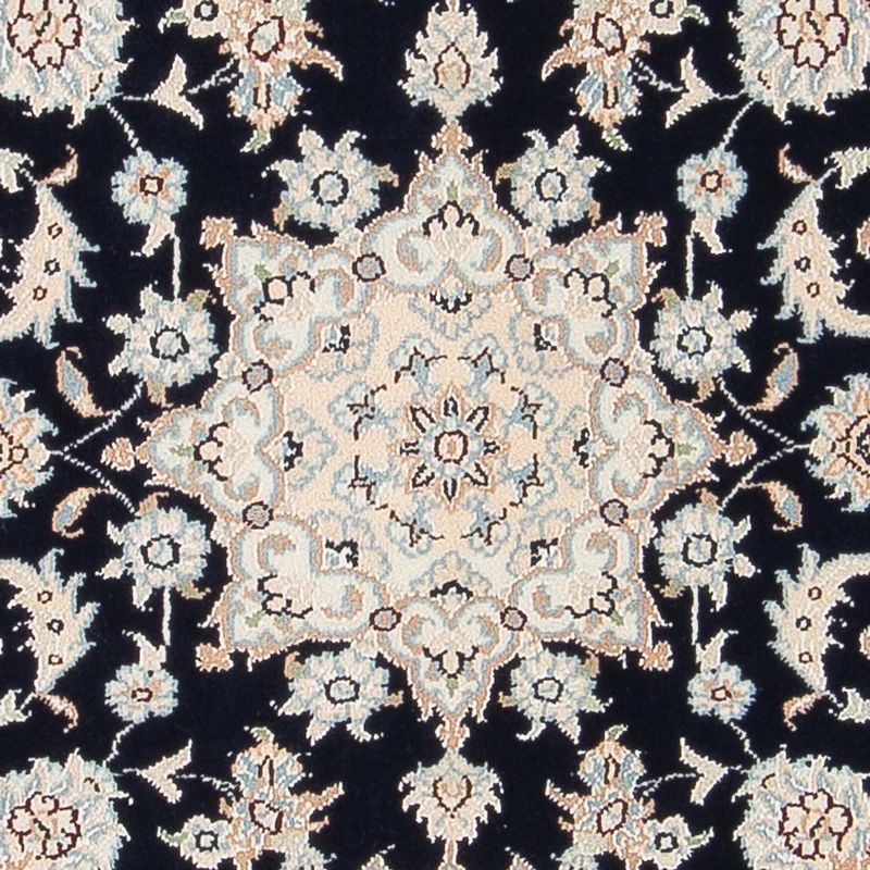 Nain - 6La Teppich 80x120cm - Perserteppich - dunkelblau