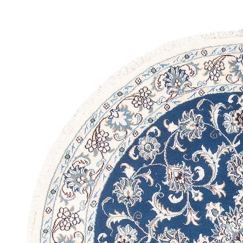 Nain Teppich 150x150cm - Perserteppich - blau