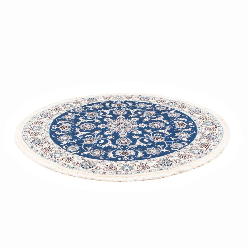 Nain Teppich 150x150cm - Perserteppich - blau