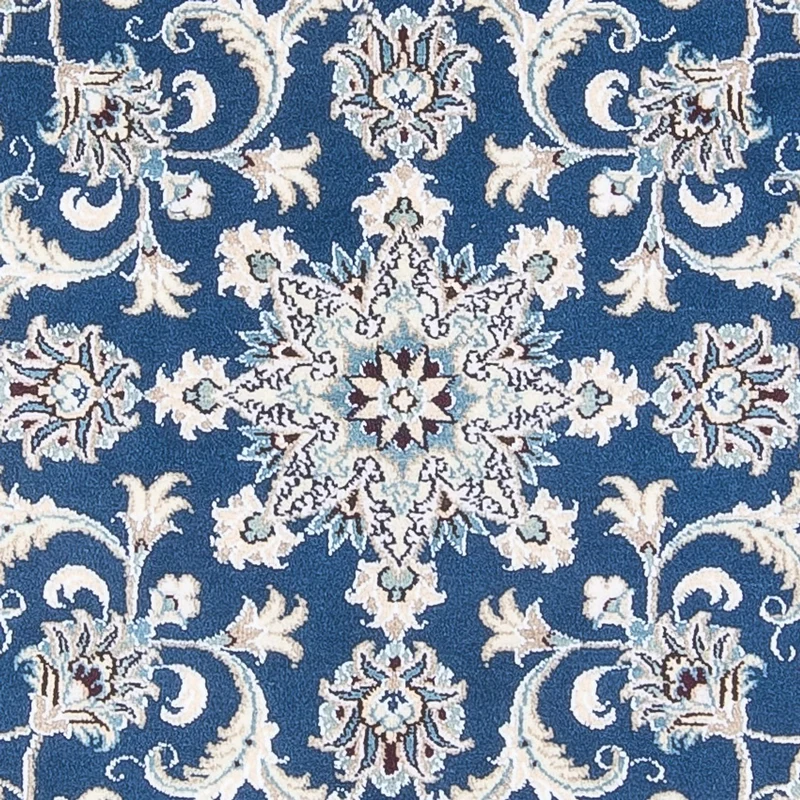 Perserteppich - Nain rund - 150 x 150 cm - blau