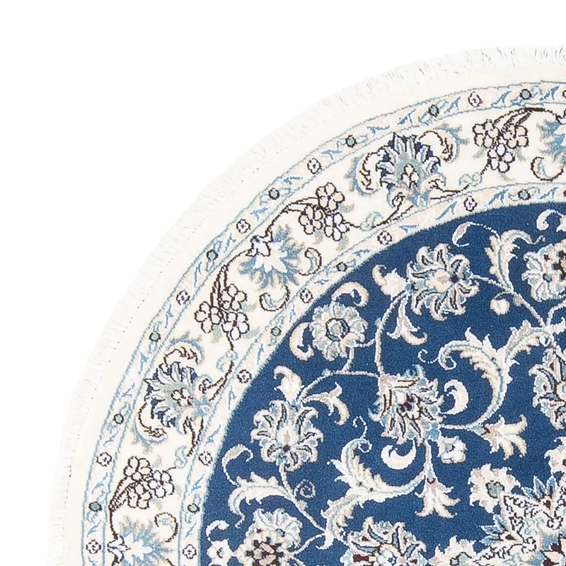 Perserteppich - Nain rund - 150 x 150 cm - blau