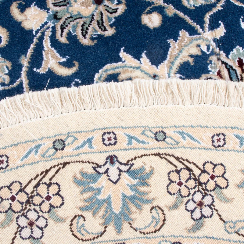 Perserteppich - Nain rund - 150 x 150 cm - blau