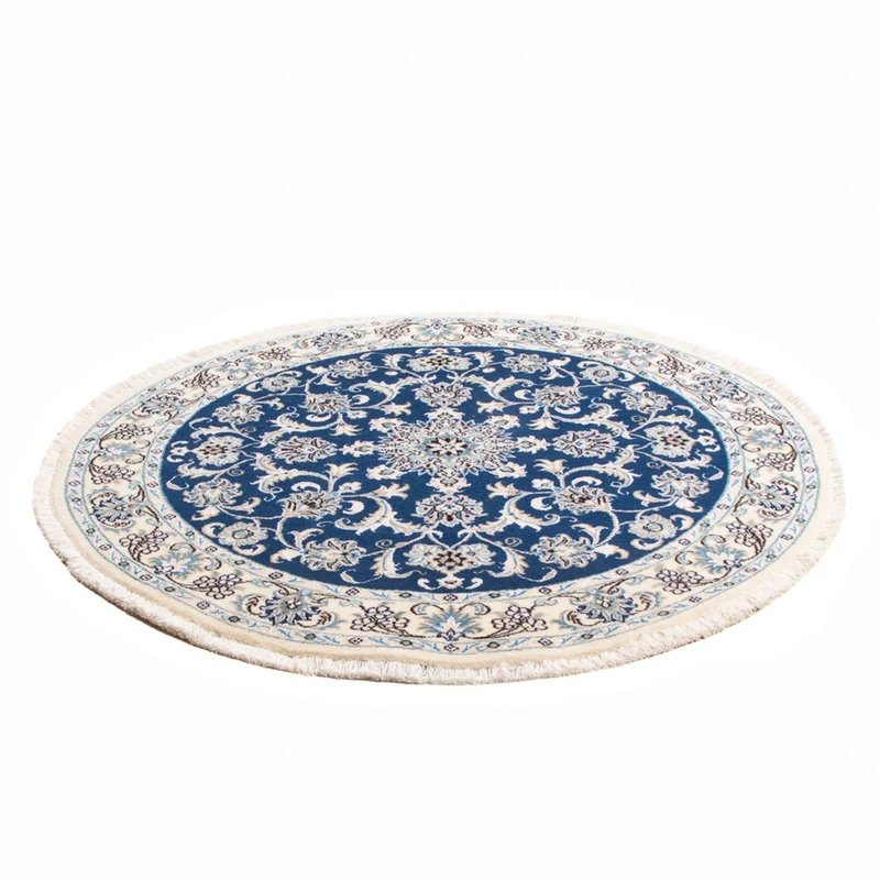 Perserteppich - Nain rund - 150 x 150 cm - blau