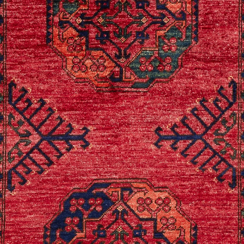 Afghan Teppich 102x151cm - Orientteppich - rot