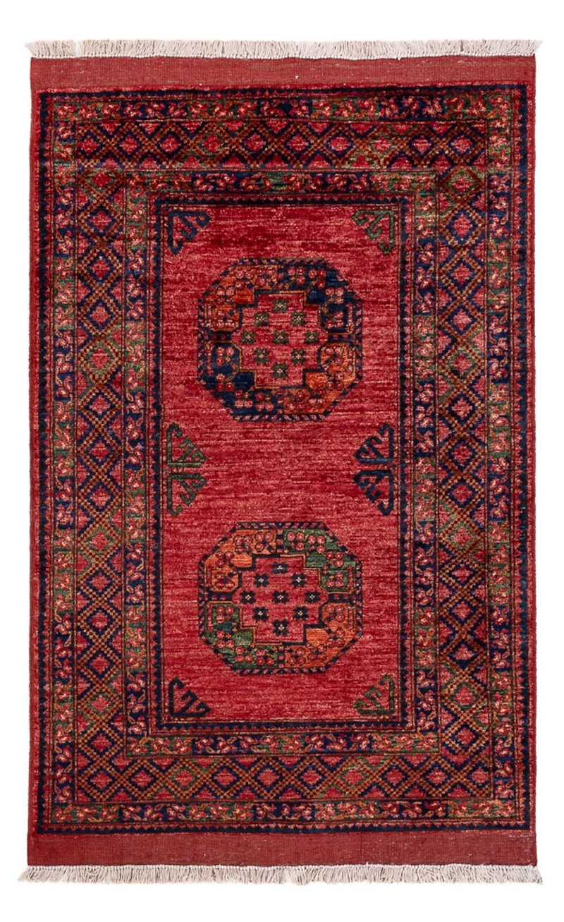 Afghan Teppich 103x151cm - Orientteppich - rot