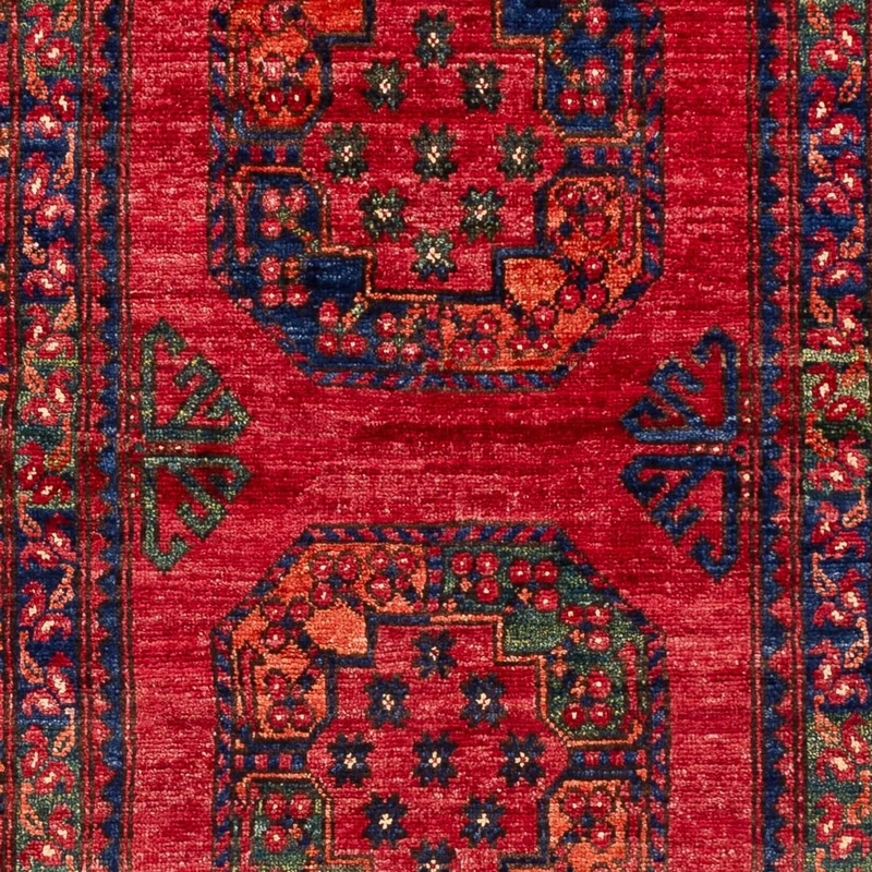 Afghan Teppich 100x155cm - Orientteppich - rot