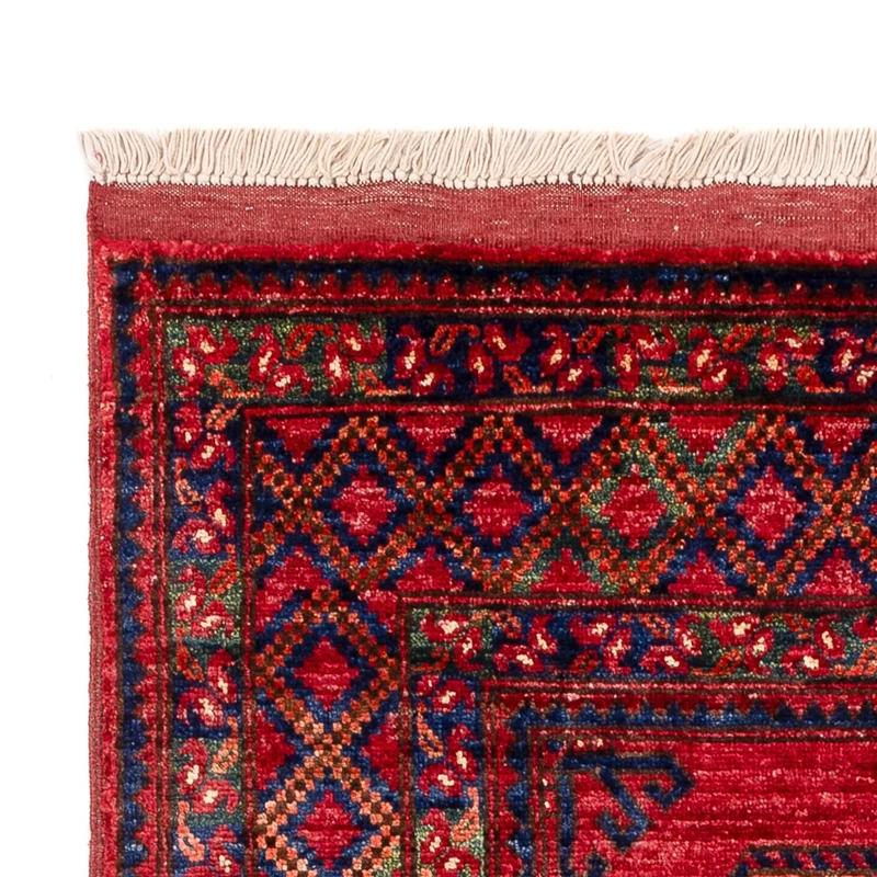Afghan Teppich 100x155cm - Orientteppich - rot