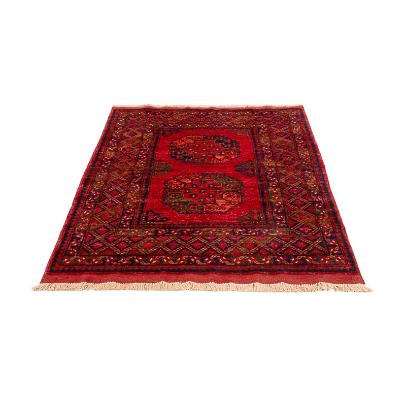 Afghan Teppich 100x155cm - Orientteppich - rot