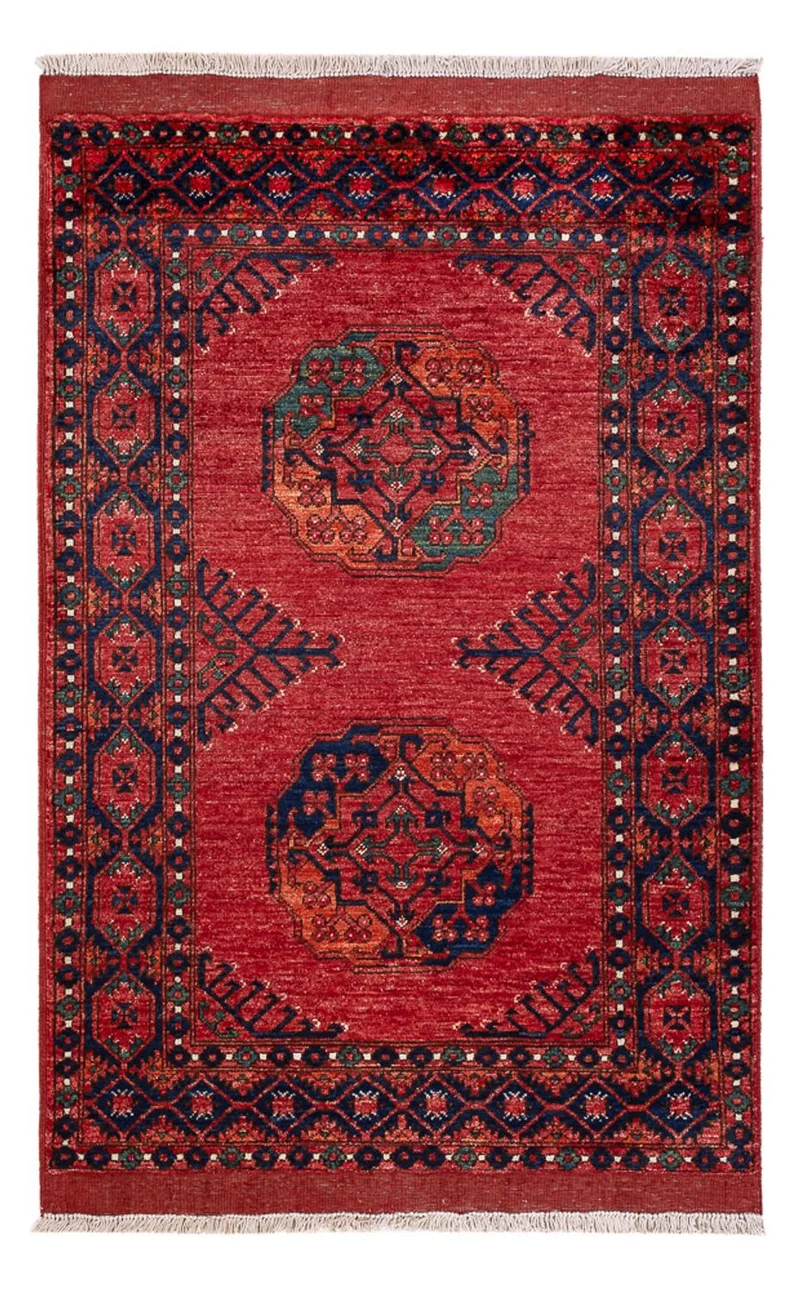 Afghan Teppich 103x153cm - Orientteppich - rot