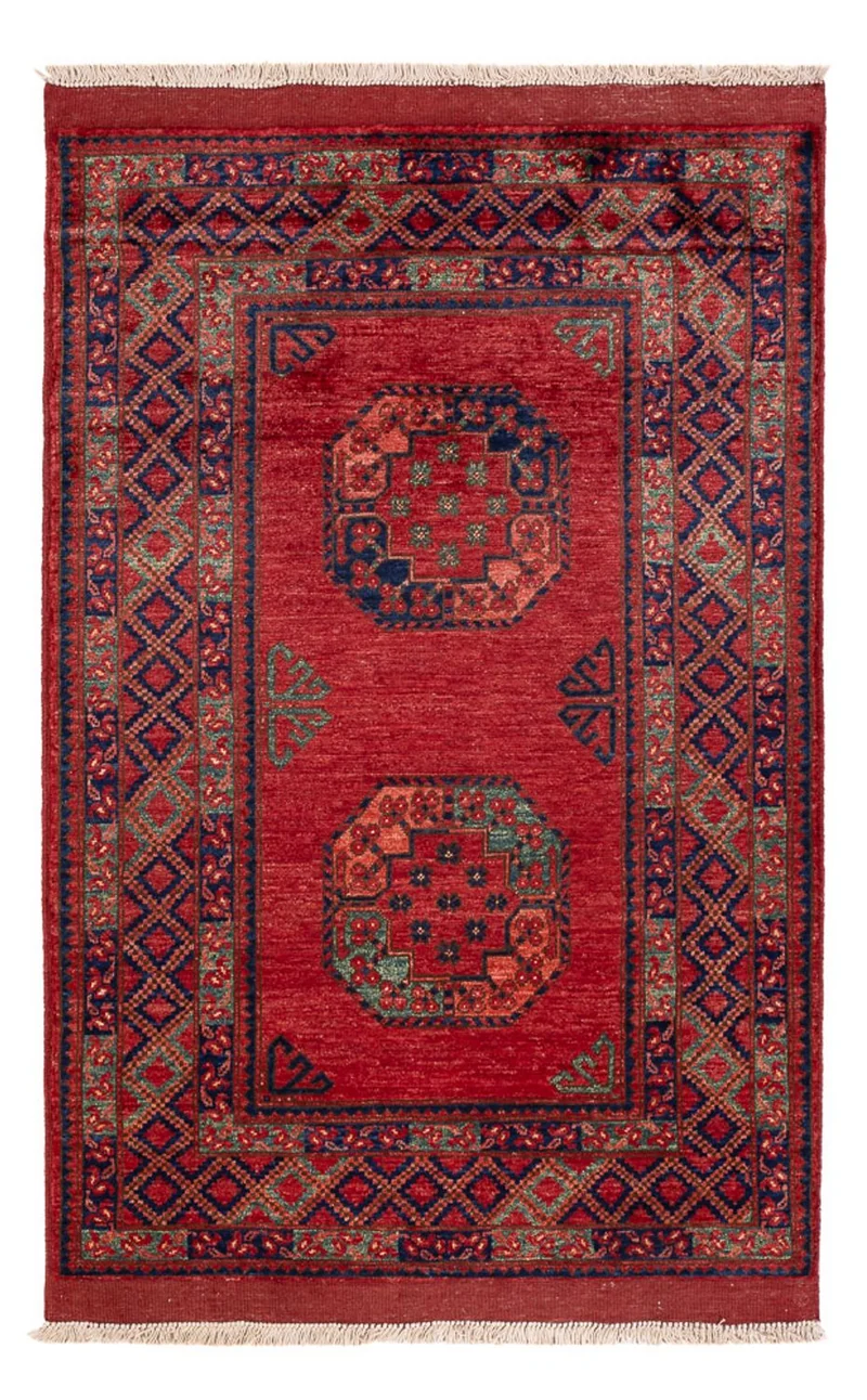 Afghan Teppich 103x153cm - Orientteppich - rot