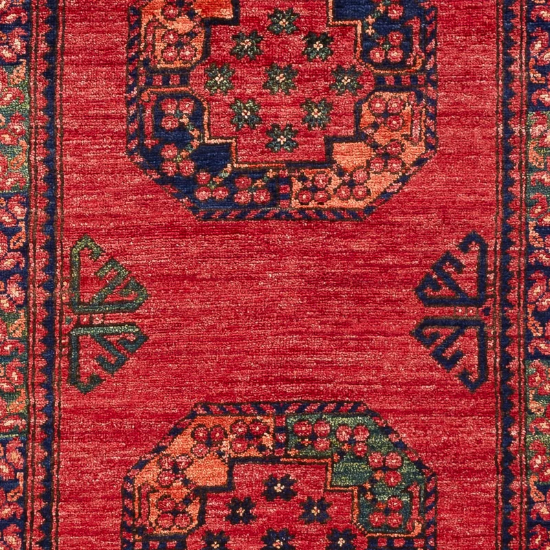 Afghan Teppich 101x151cm - Orientteppich - rot