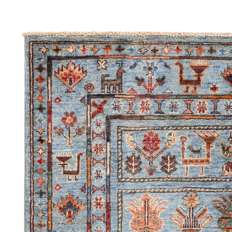 Ariana Teppich 104x154cm - Orientteppich - hellblau