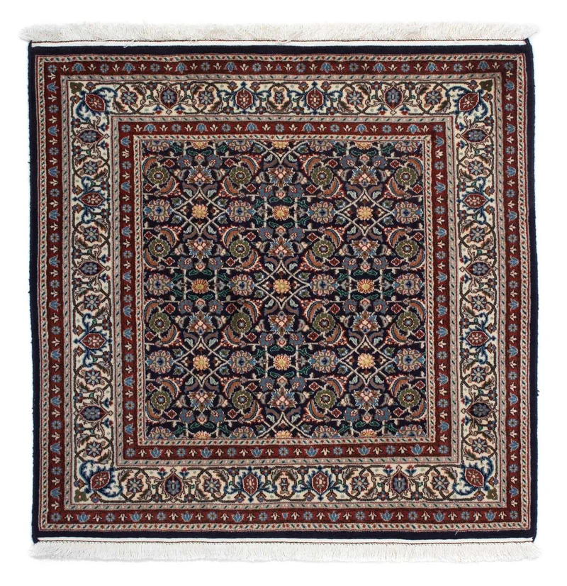 Moud Teppich 103x104cm - Perserteppich - dunkelblau