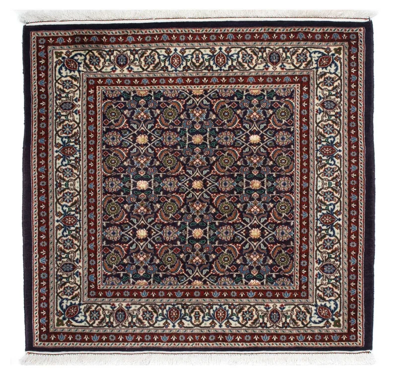 Moud Teppich 103x104cm - Perserteppich - dunkelblau