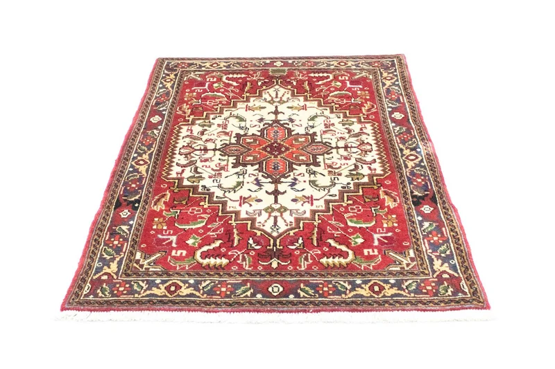 Heriz Teppich 100x143cm - Perserteppich - rot