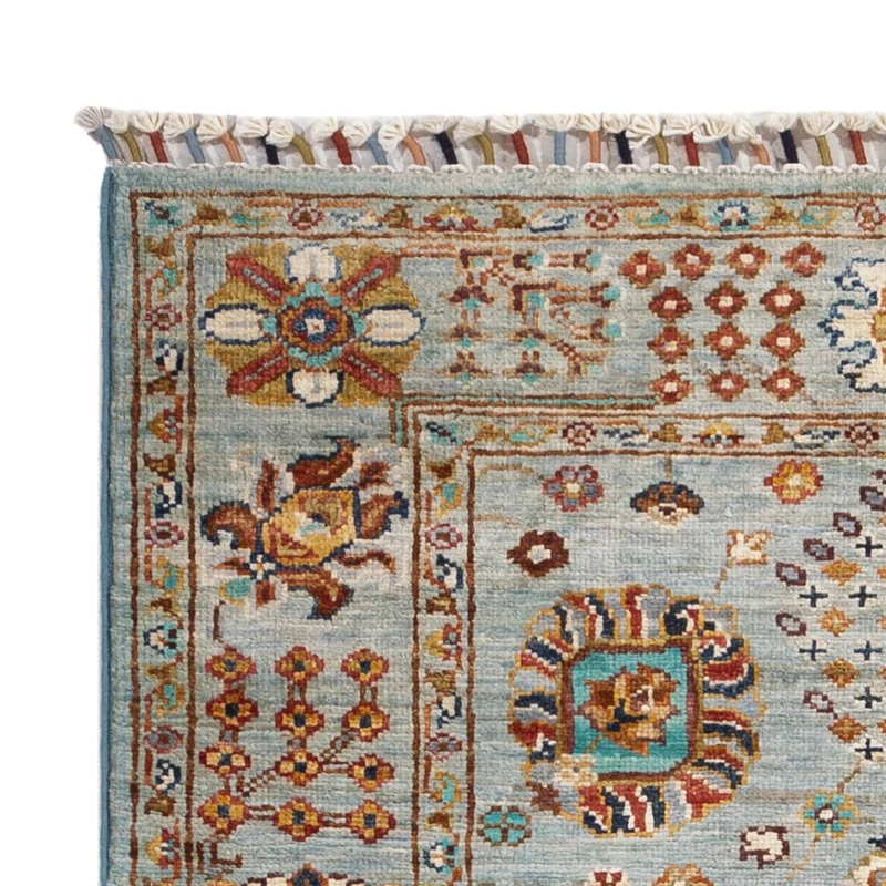 Ariana Teppich 86x119cm - Orientteppich - hellblau