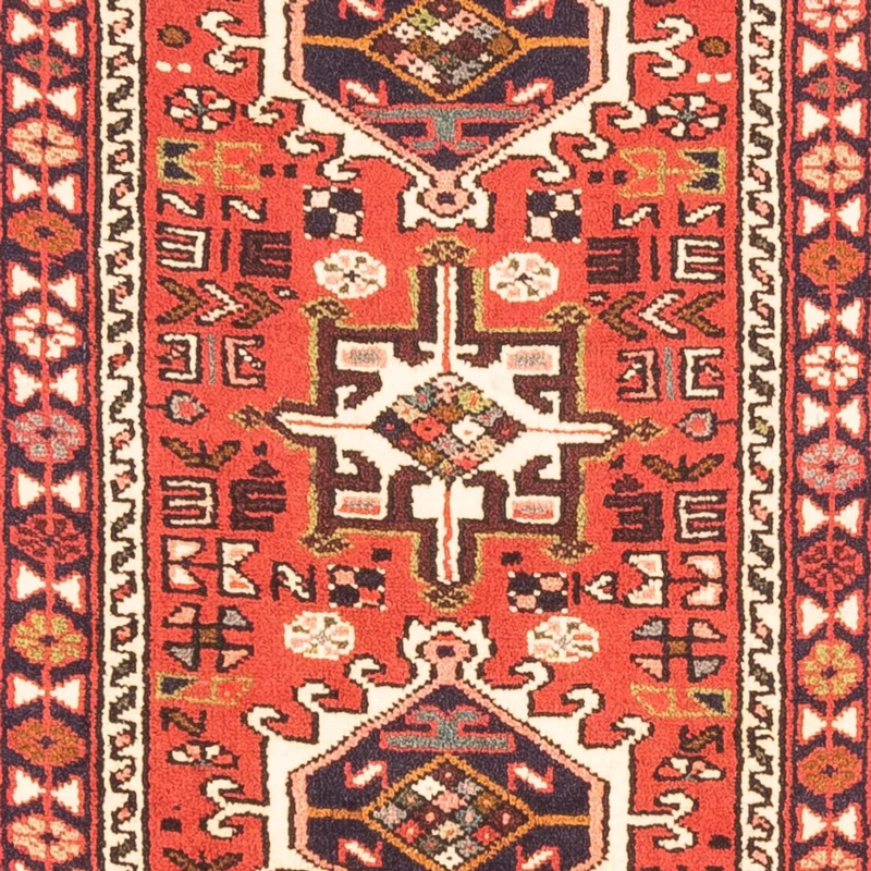 Qaraja Teppich 72x285cm - Perserteppich - rot