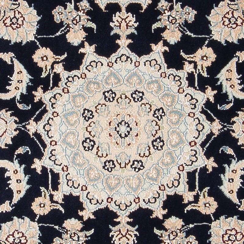 Nain - 6La Teppich 81x118cm - Perserteppich - dunkelblau