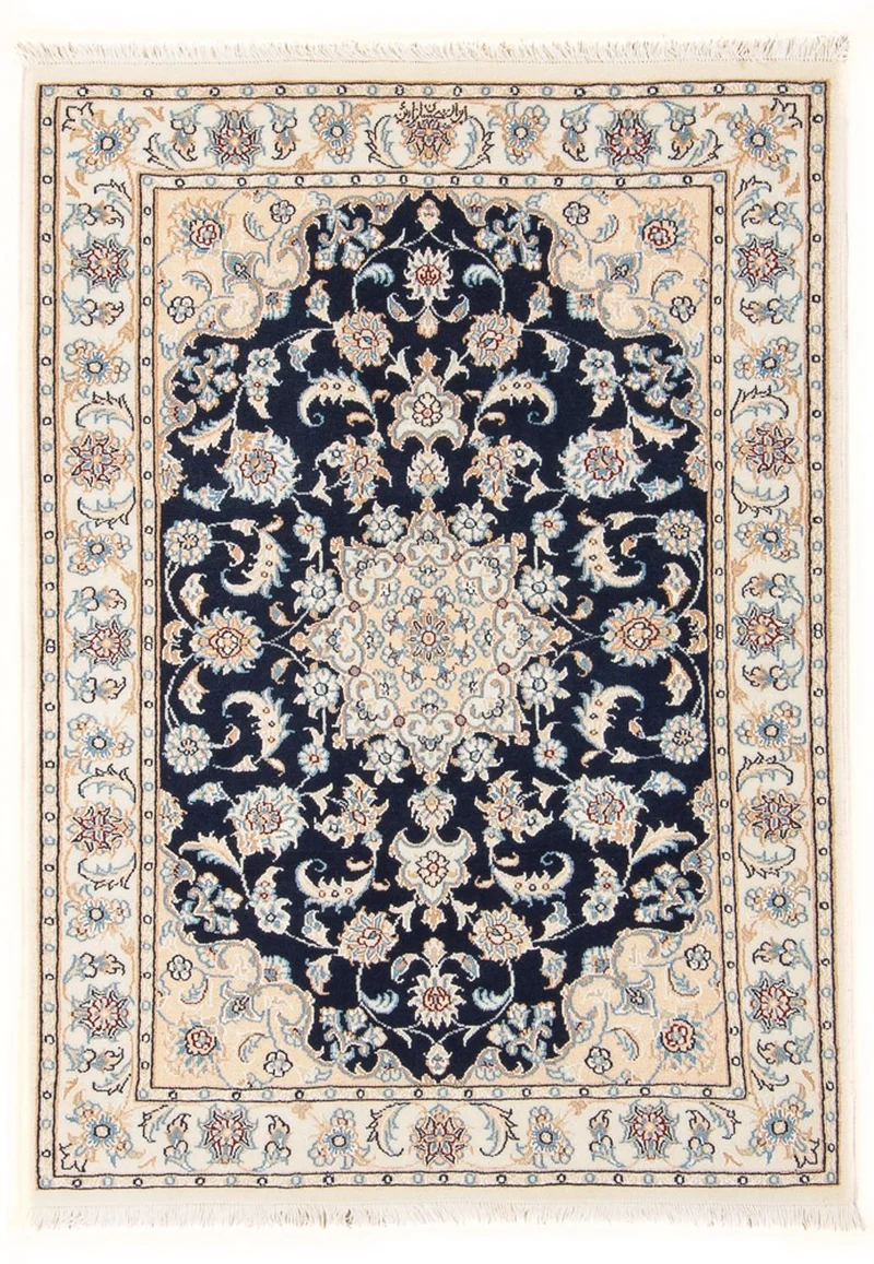 Nain - 6La Teppich 80x120cm - Perserteppich - dunkelblau