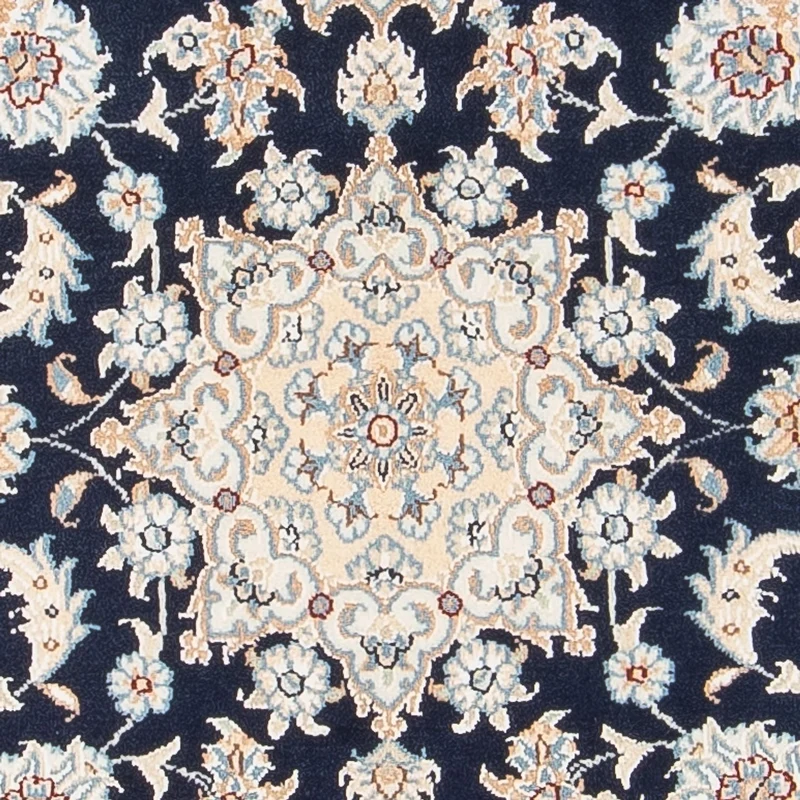 Nain - 6La Teppich 80x120cm - Perserteppich - dunkelblau