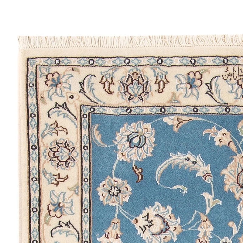 Nain - 6La Teppich 80x120cm - Perserteppich - hellblau