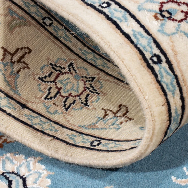 Nain - 6La Teppich 80x120cm - Perserteppich - hellblau