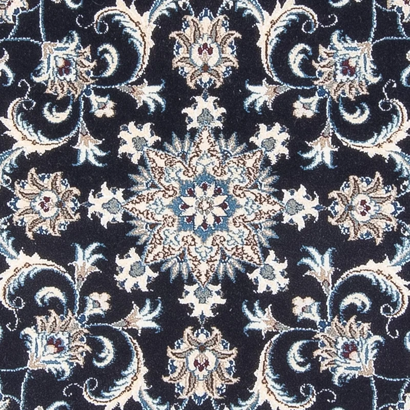 Perserteppich - Nain rund - 150 x 150 cm - dunkelblau