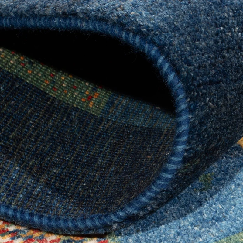 Gabbeh Persisch Teppich 101x146cm - Perserteppich Wollteppich - mehrfarbig