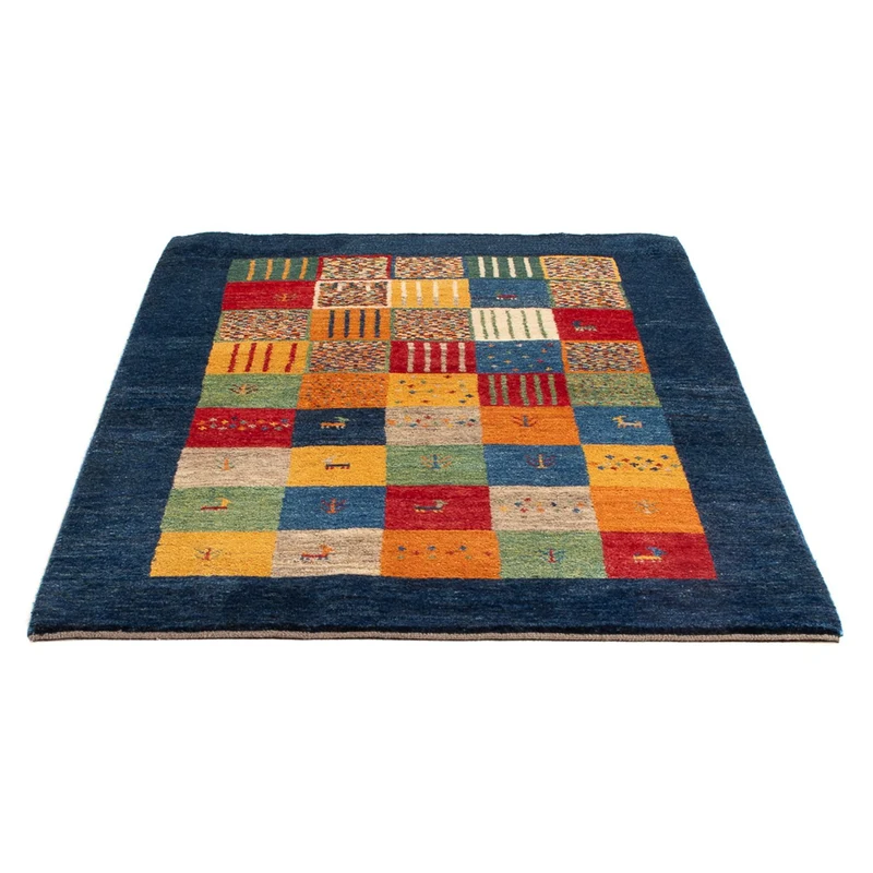 Gabbeh Persisch Teppich 101x146cm - Perserteppich Wollteppich - mehrfarbig