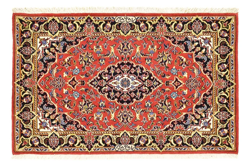 Keshan Teppich 70x100cm - Perserteppich - rot