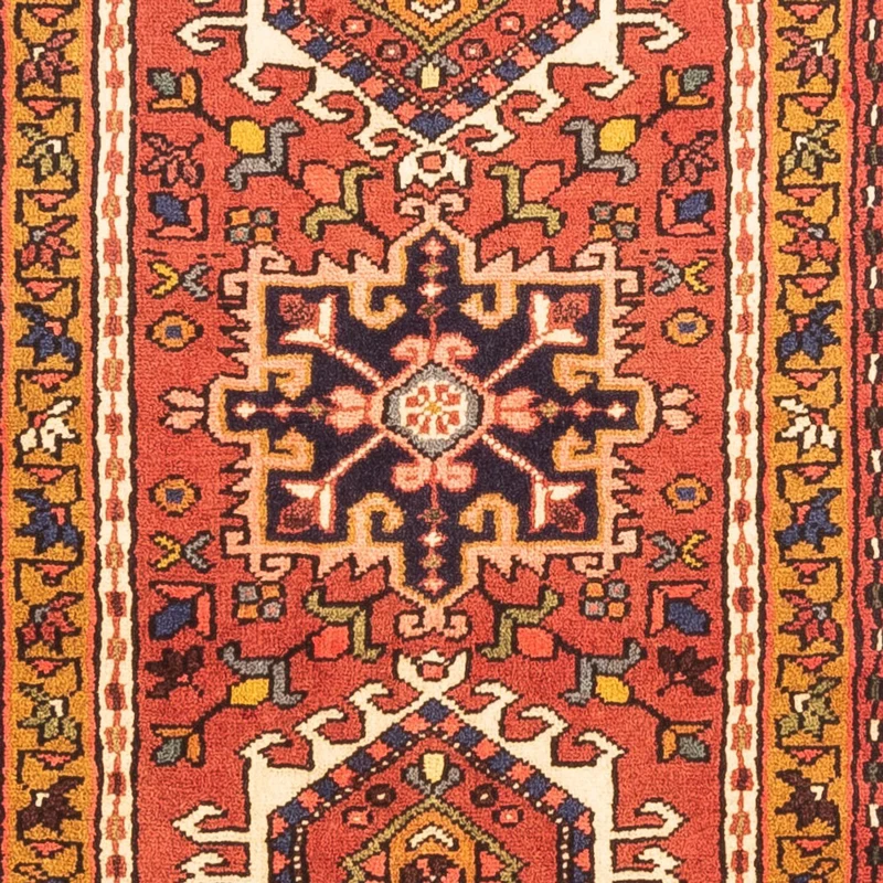 Qaraja Teppich 70x300cm - Perserteppich - rot