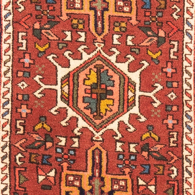 Qaraja Teppich 72x280cm - Perserteppich - rot