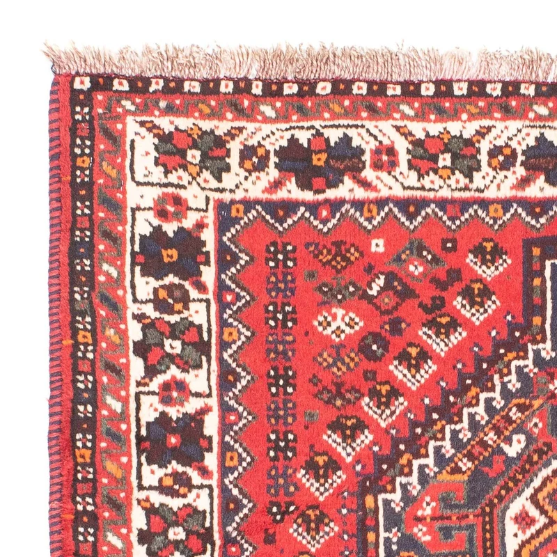 Shiraz Teppich 110x155cm - Perserteppich - rot