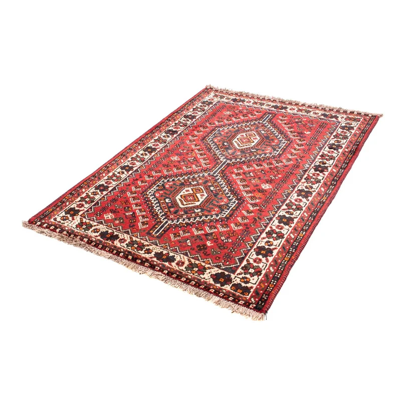Shiraz Teppich 110x155cm - Perserteppich - rot