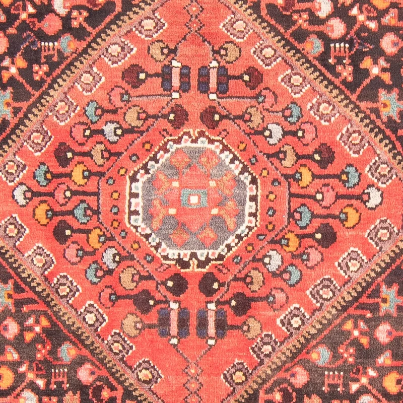 Hamadan Teppich 150x280cm - Perserteppich - dunkelblau