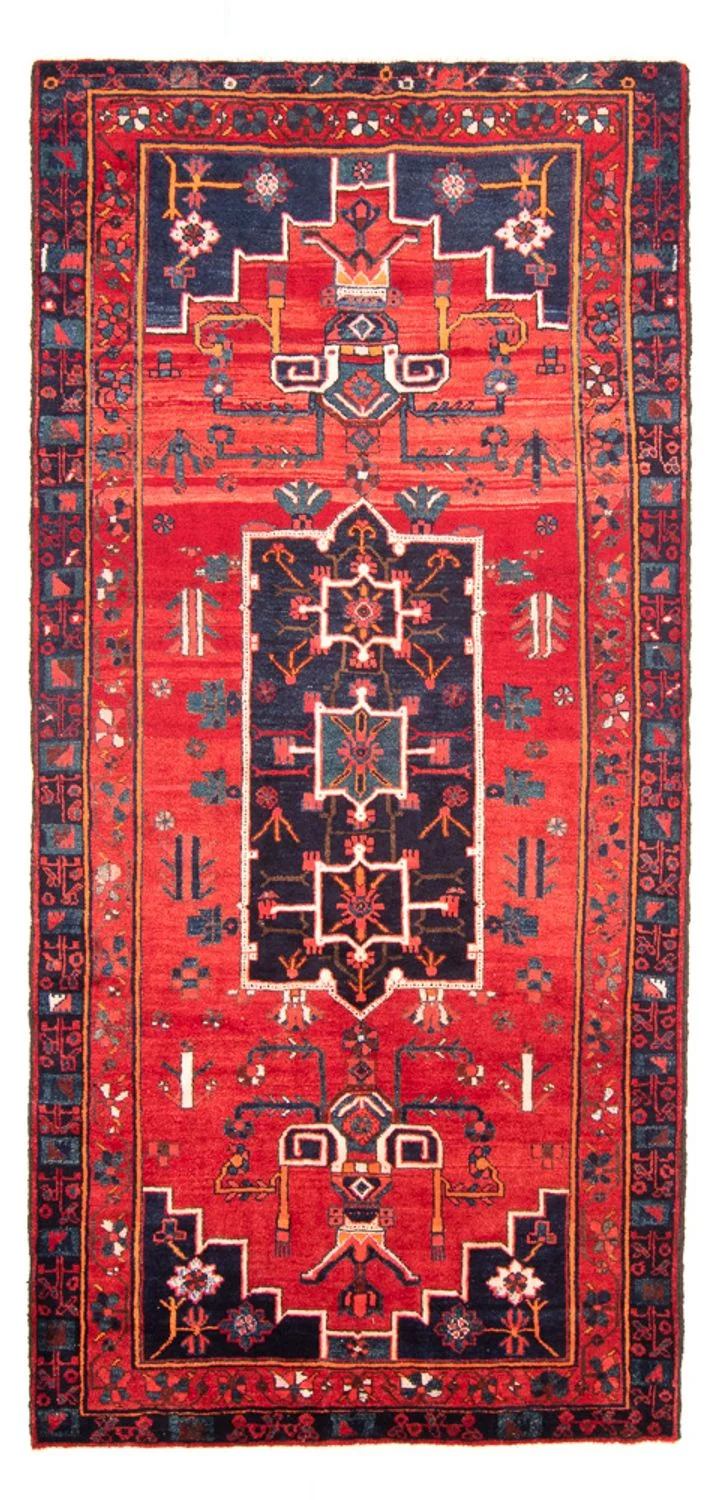 Hamadan Teppich 155x310cm - Perserteppich - rot