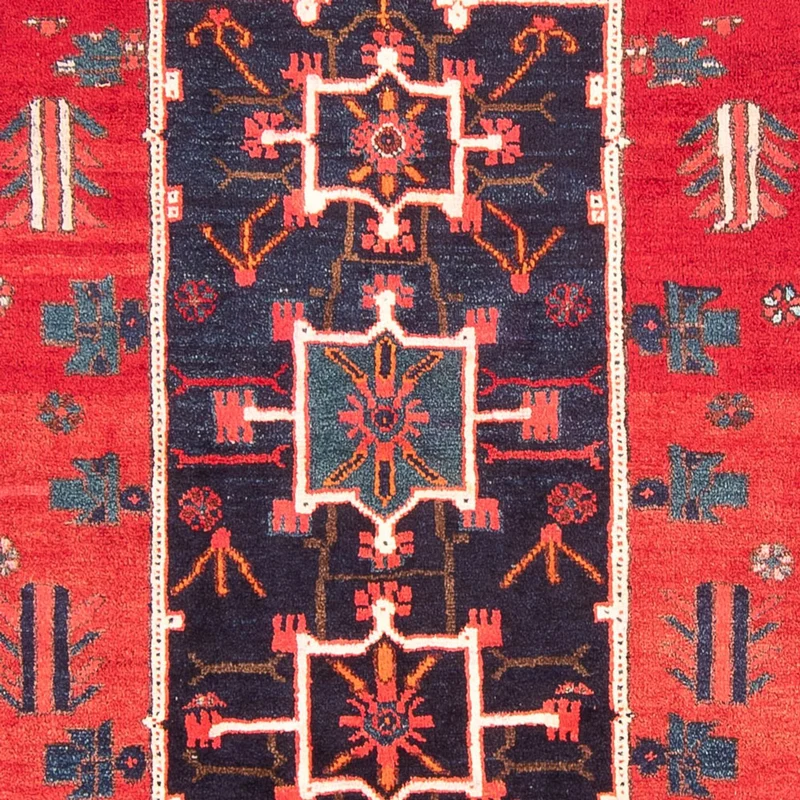 Hamadan Teppich 155x310cm - Perserteppich - rot